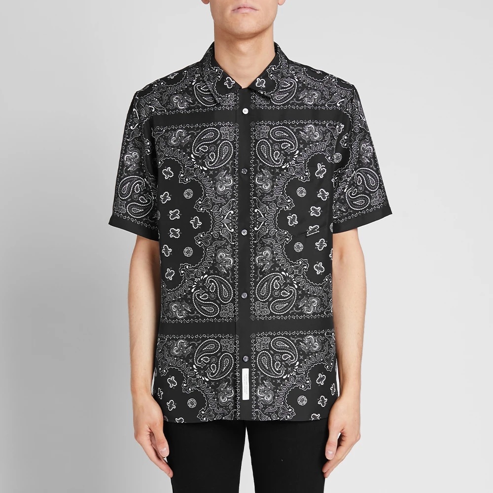ALEXANDER WANG SILK PAISLEY CAMP BUTTON UP